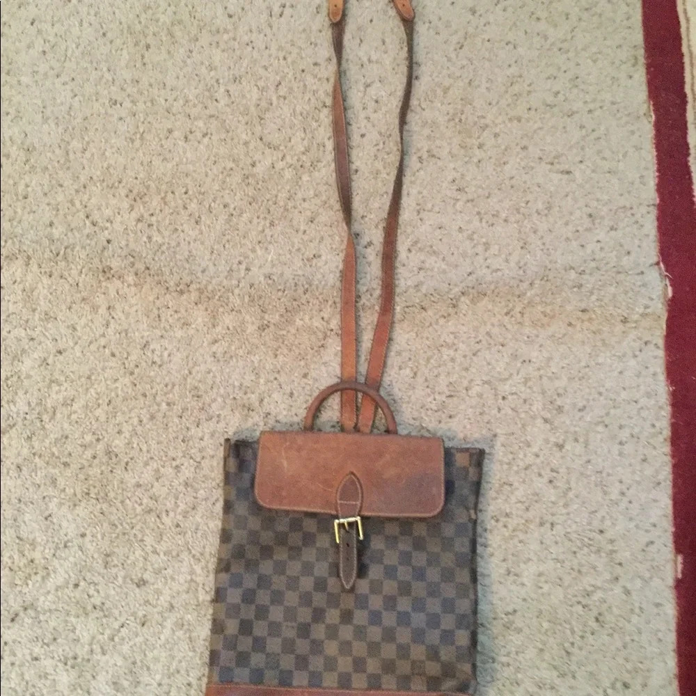 Louis Vuitton Damier Centenaire Vintage Leather Backpack Purse Bag Handbag Y2K - Picture 2 of 14